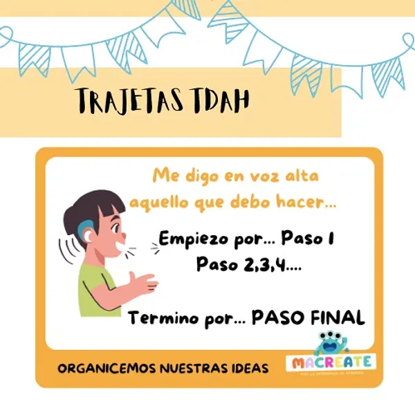 Tarjetas para trabajar TDAH