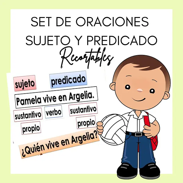 Oraciones recortables sujeto y predicado