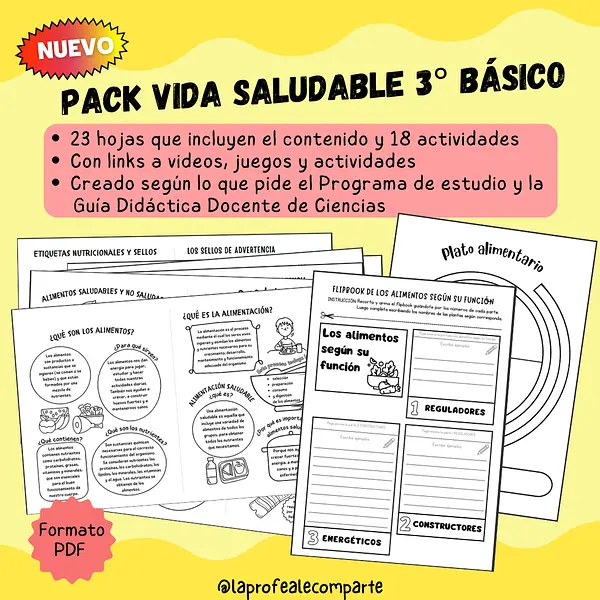 PACK VIDA SALUDABLE 3° BÁSICO CIENCIAS