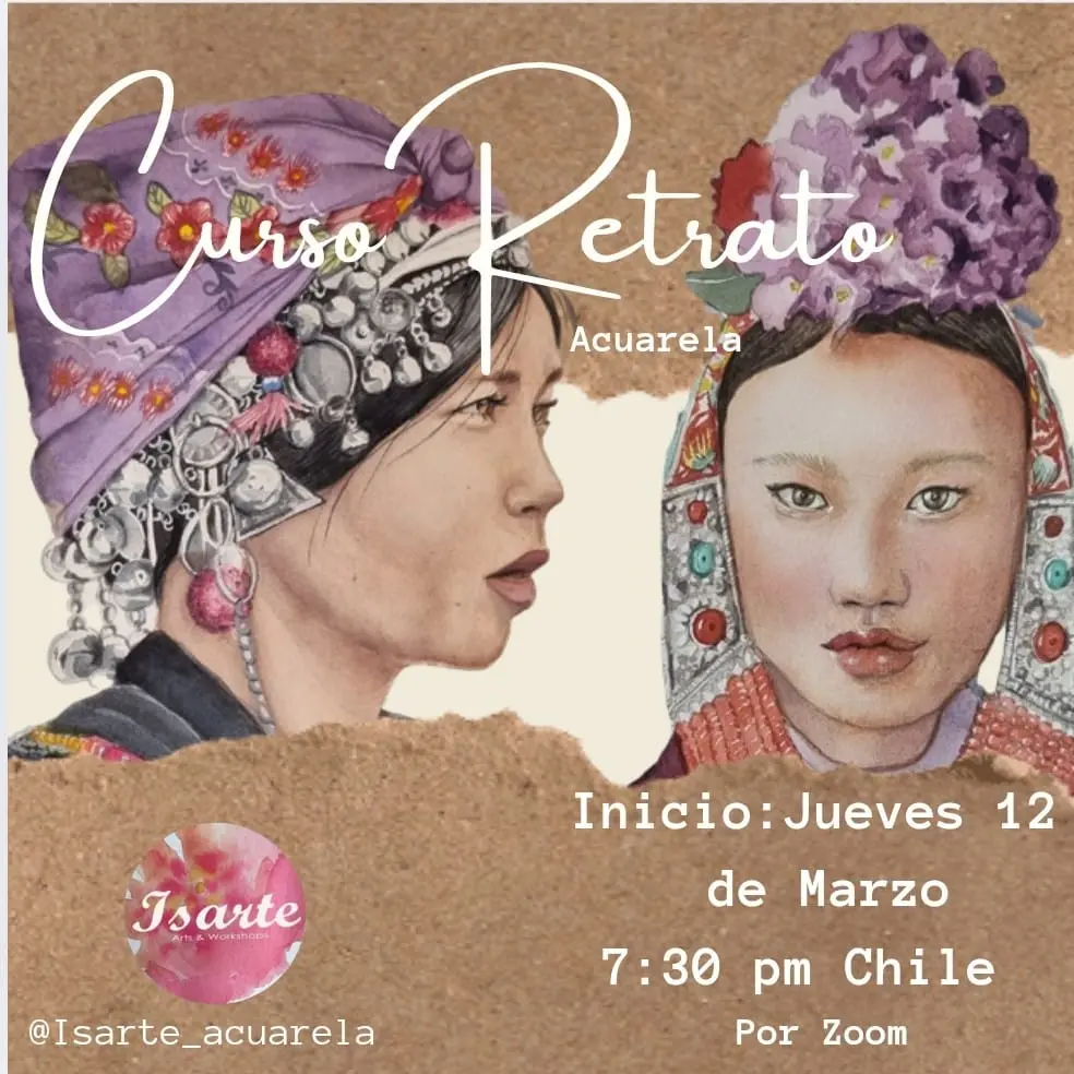 Curso retrato en acuarela 2026