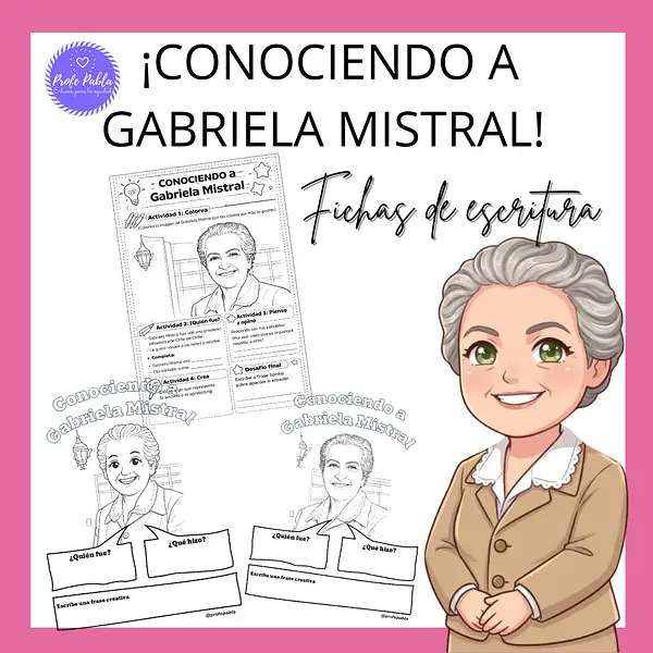 Ficha de escritura "Conociendo a Gabriela"