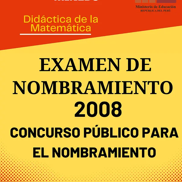 Cuadernillo de Nombramiento docente 2008