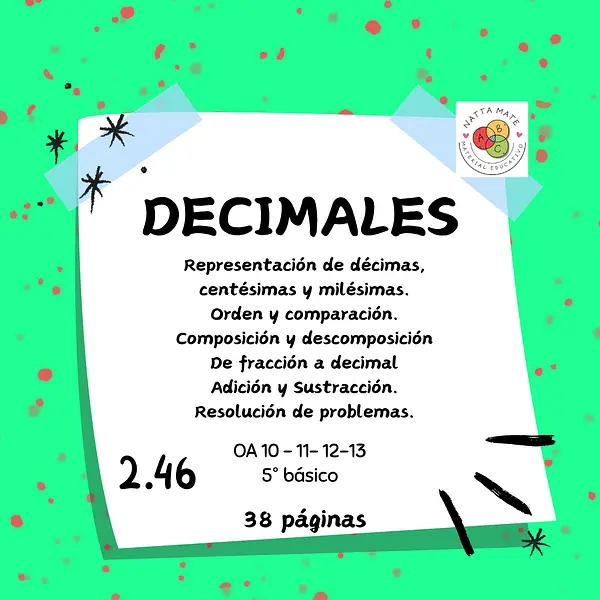 Decimales hasta la milésima