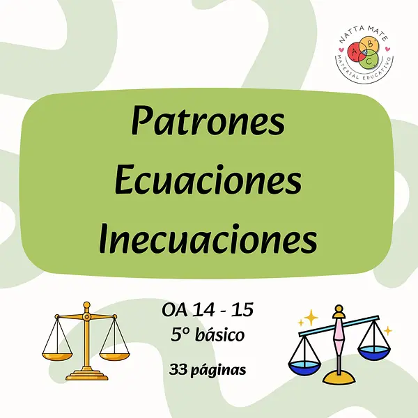 Patrones y álgebra 5