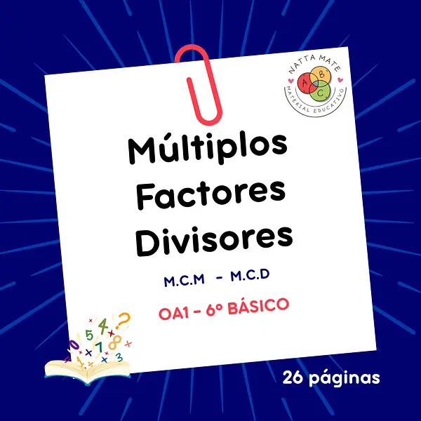 Múltiplos, factores y divisores 6