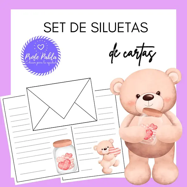 Set de siluetas para cartas