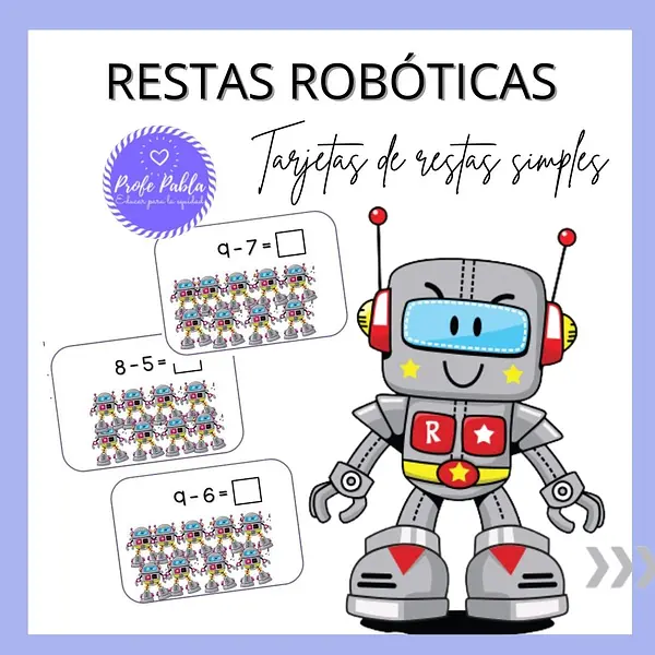 Restas Robóticas, tarjetas de restas simples