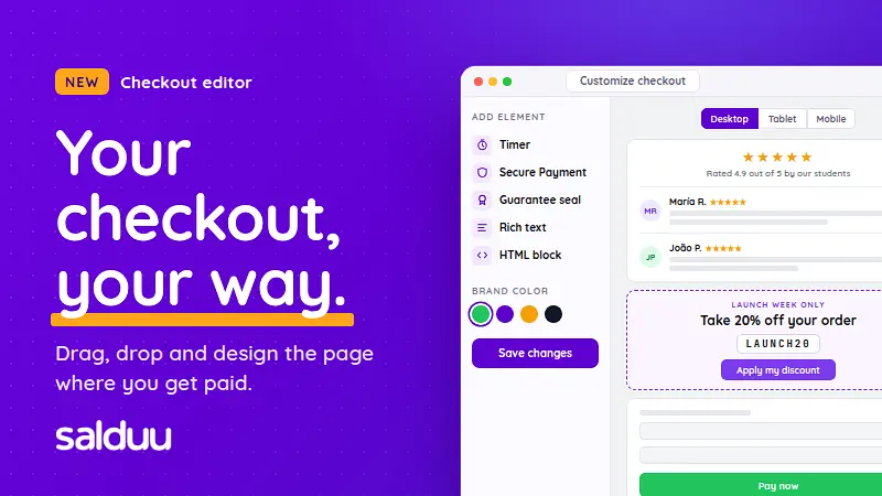 Meet the new checkout editor