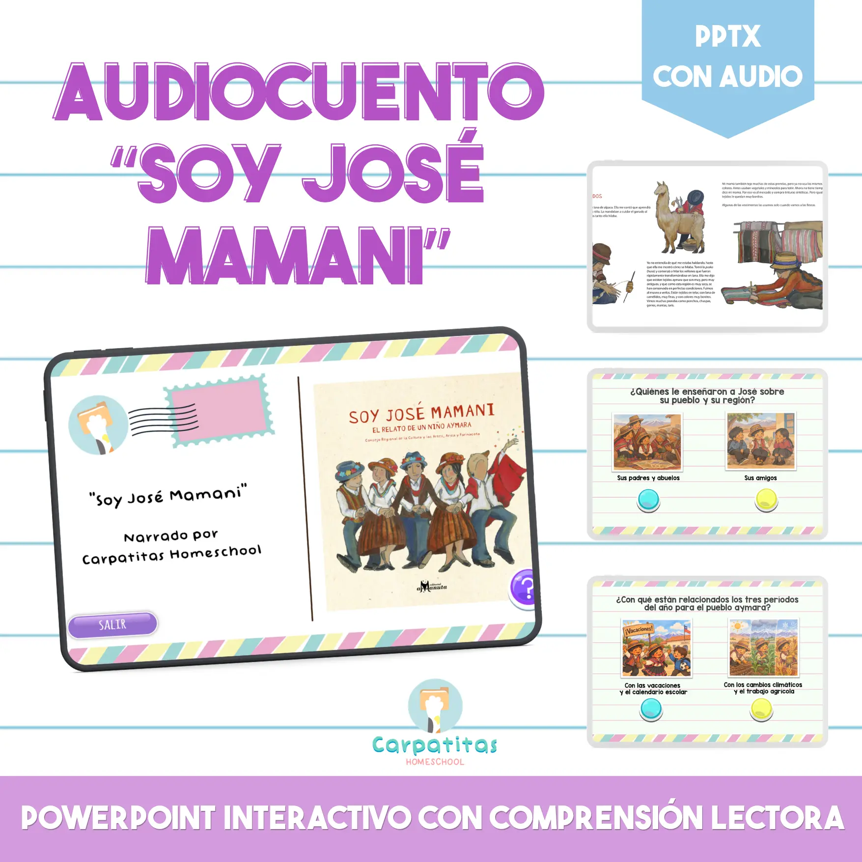 Soy José Mamani | Audiocuento PPT Interactivo