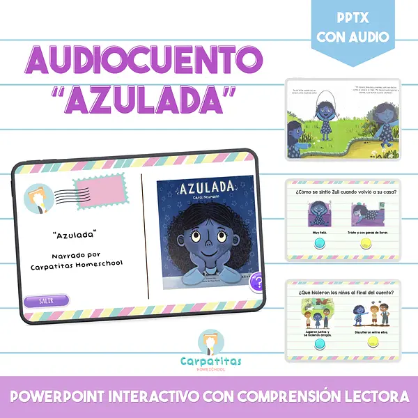 Azulada | Audiocuento PPT Interactivo