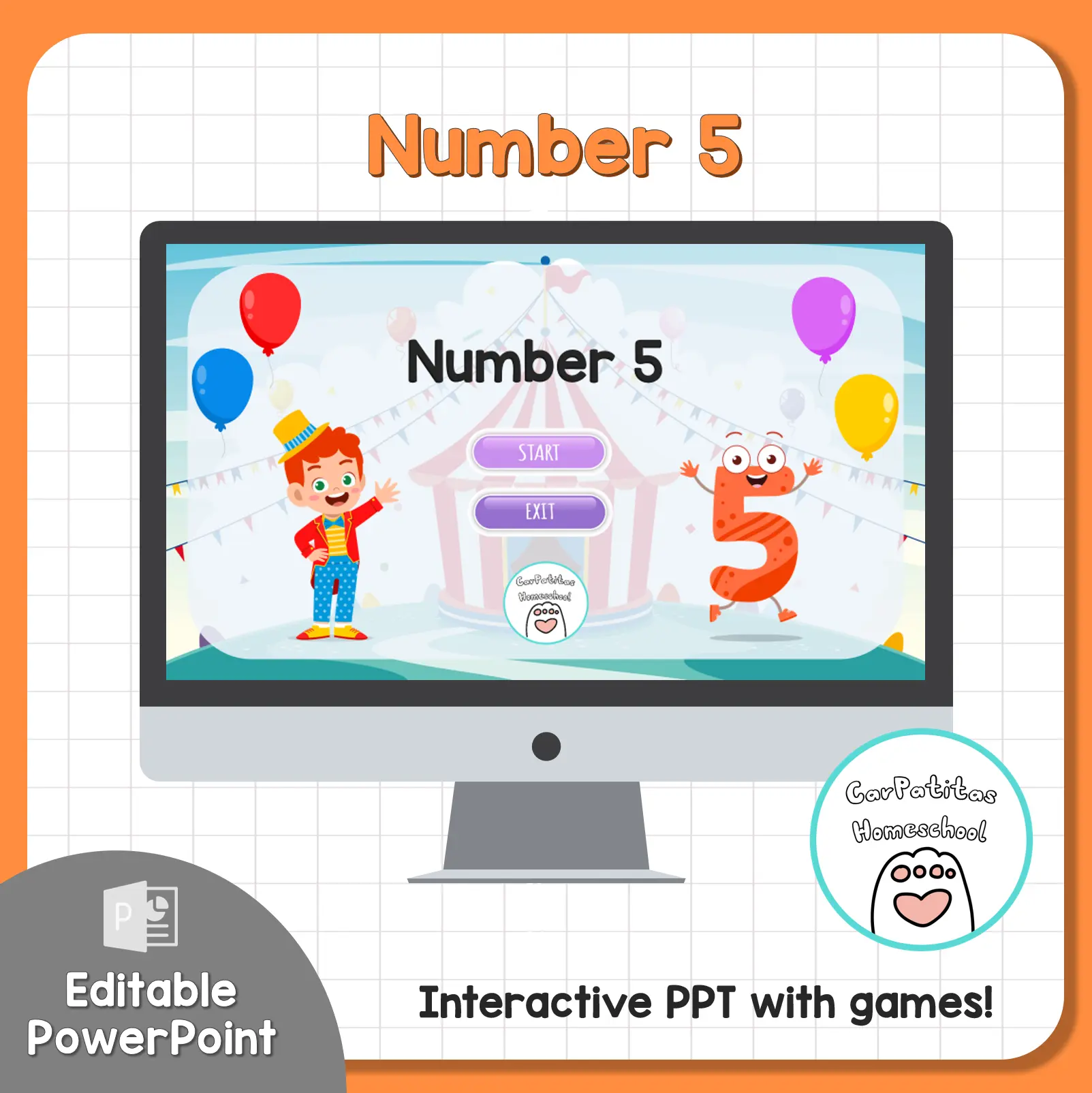 Number 5 PPT | Número 5 en Inglés