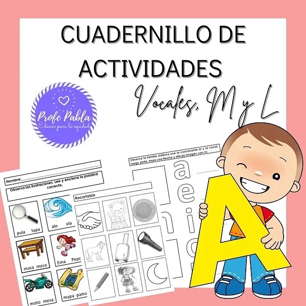 Cuadernillo de Actividades vocales, m y l