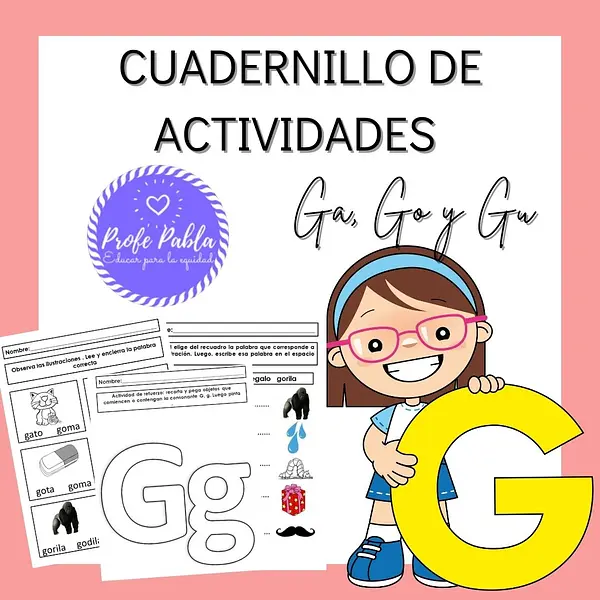 Cuadenillo de actividades Ga, go y gu