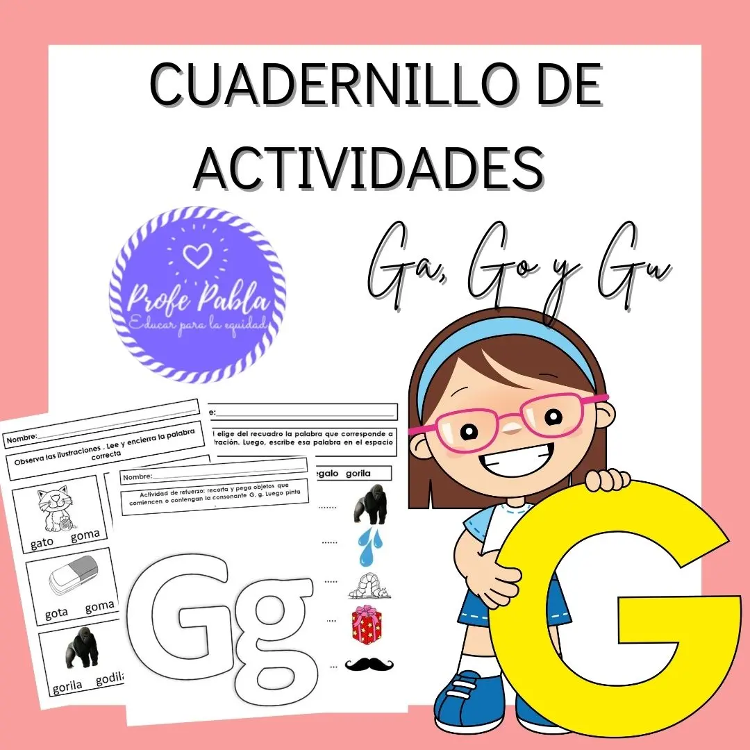 Cuadenillo de actividades Ga, go y gu