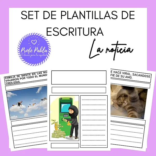 Plantillas de escritura, la noticia