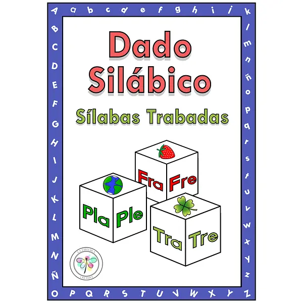 Spanish Syllabic Dice Vocabulary Syllabary L & R Dado Silábico Sílabas Trabadas