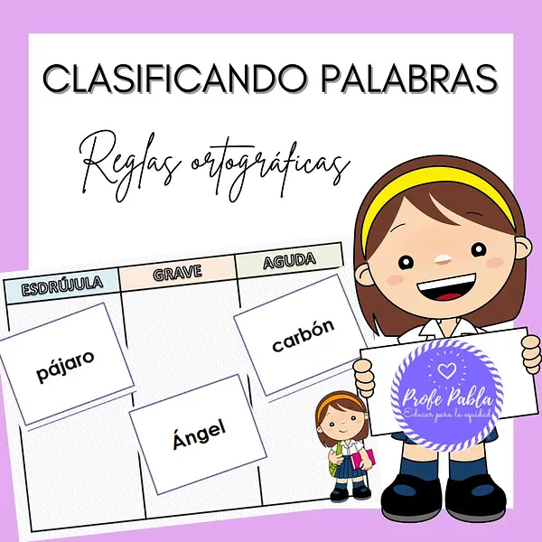 "Clasificando palabras"