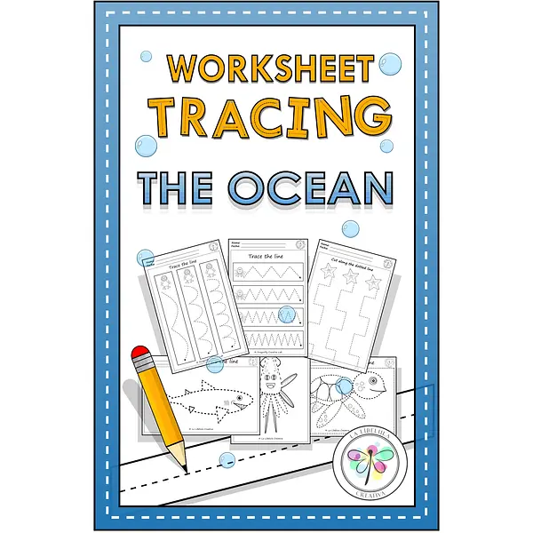 Worksheets Tracing Activities The Ocean Sea Animals Fine motor