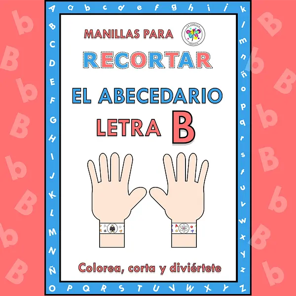 Spanish Bracelet Craft Cut Letter B Color Manillas Letra B Recortar ABC