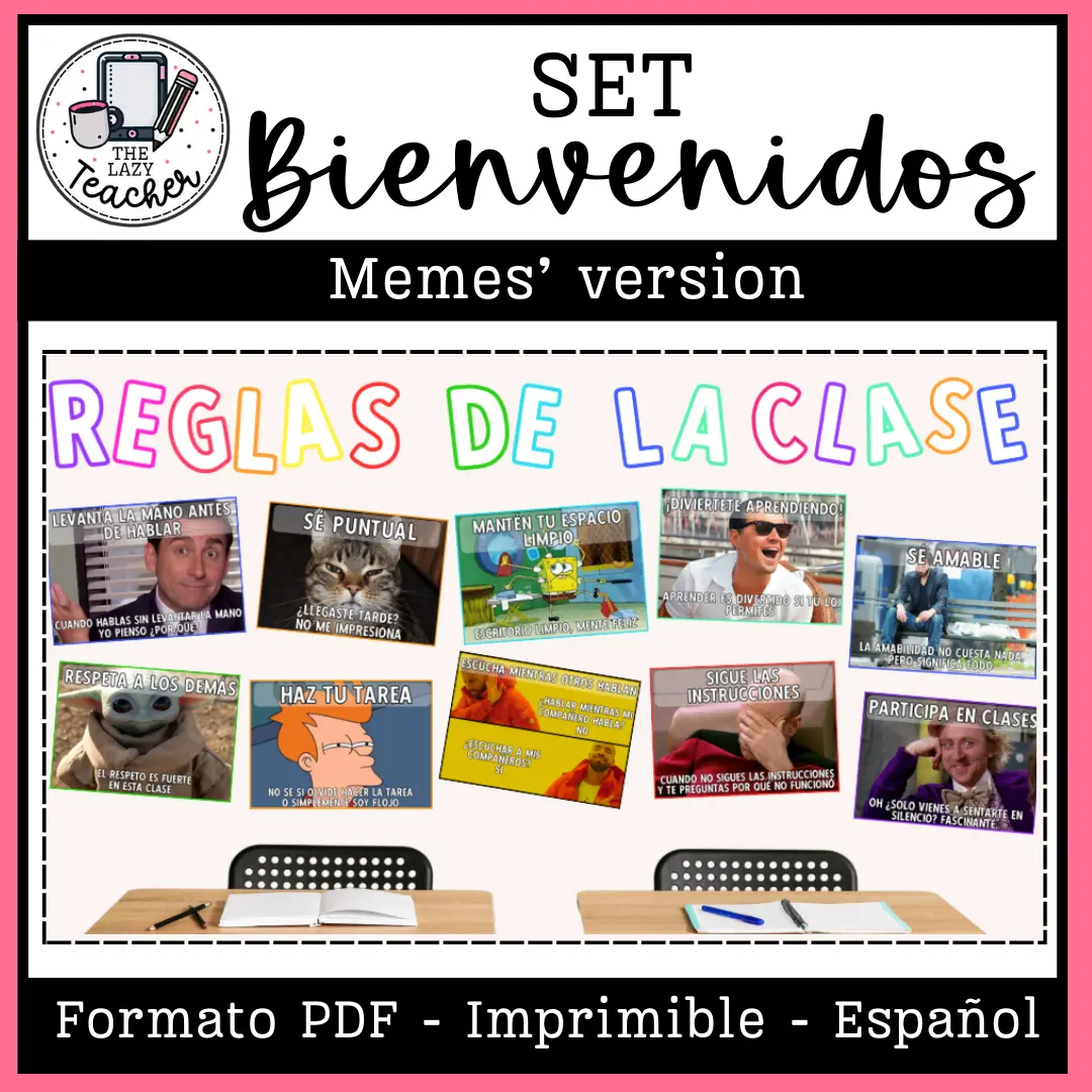 BANNER + REGLAS DE LA CLASE - MEMES - VERSIÓN 1