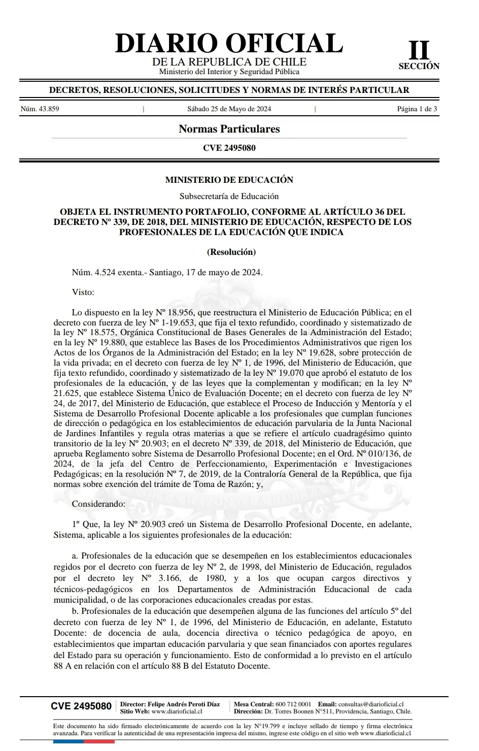 PORTAFOLIOS OBJETADOS 2024