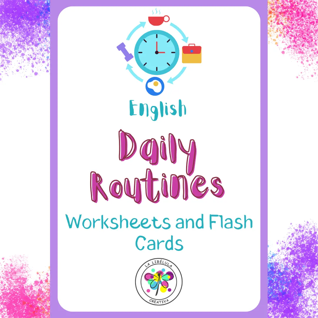 Daily Routines Boy Girl Worksheets Flash Cards Home Schedule School NO PREP