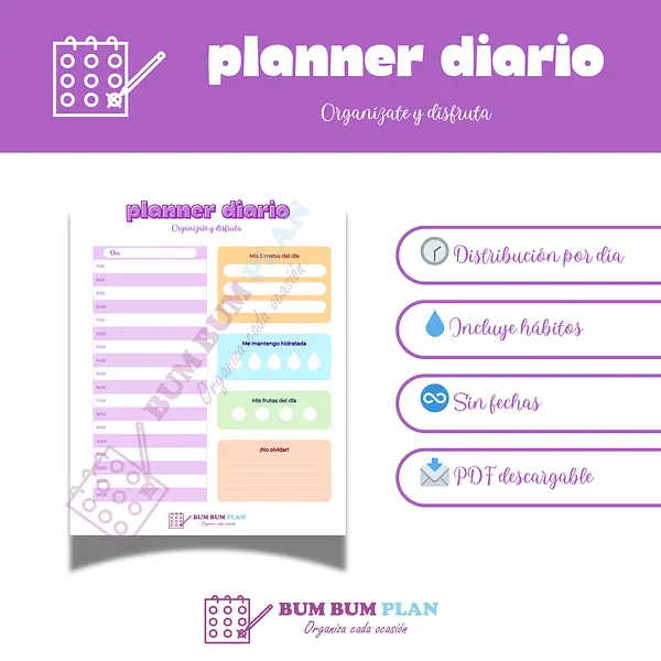Planner diario: organízate y disfruta
