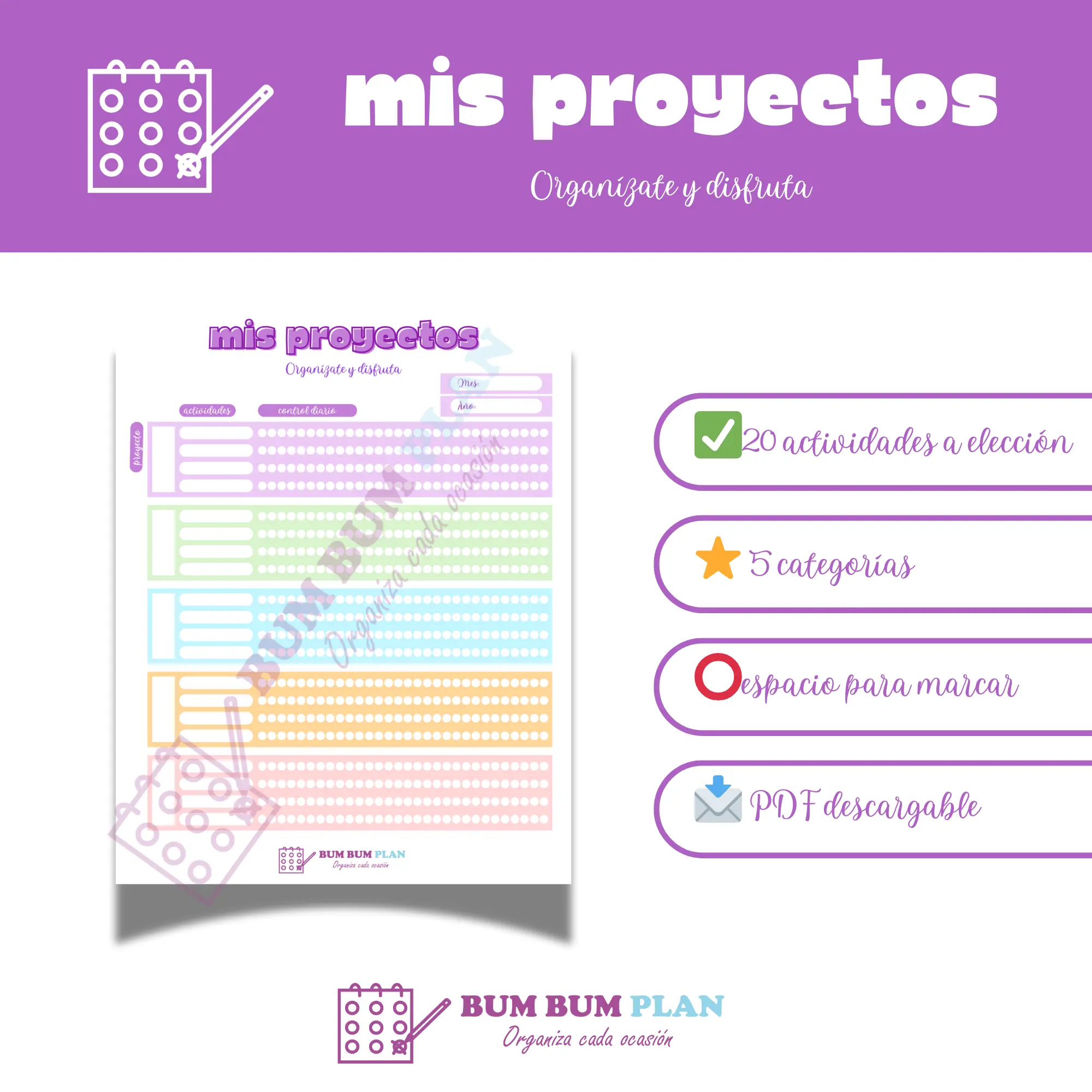Tracker mis proyectos: organízate y disfruta
