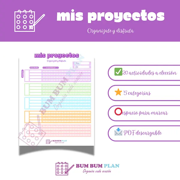 Tracker mis proyectos: organízate y disfruta