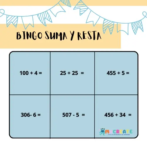 Bingo Suma y resta