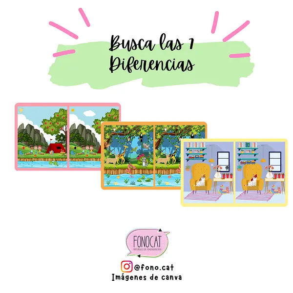 Busca las 7 diferencias