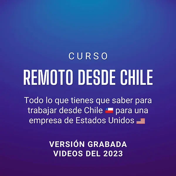 Remoto desde Chile (versión grabada)