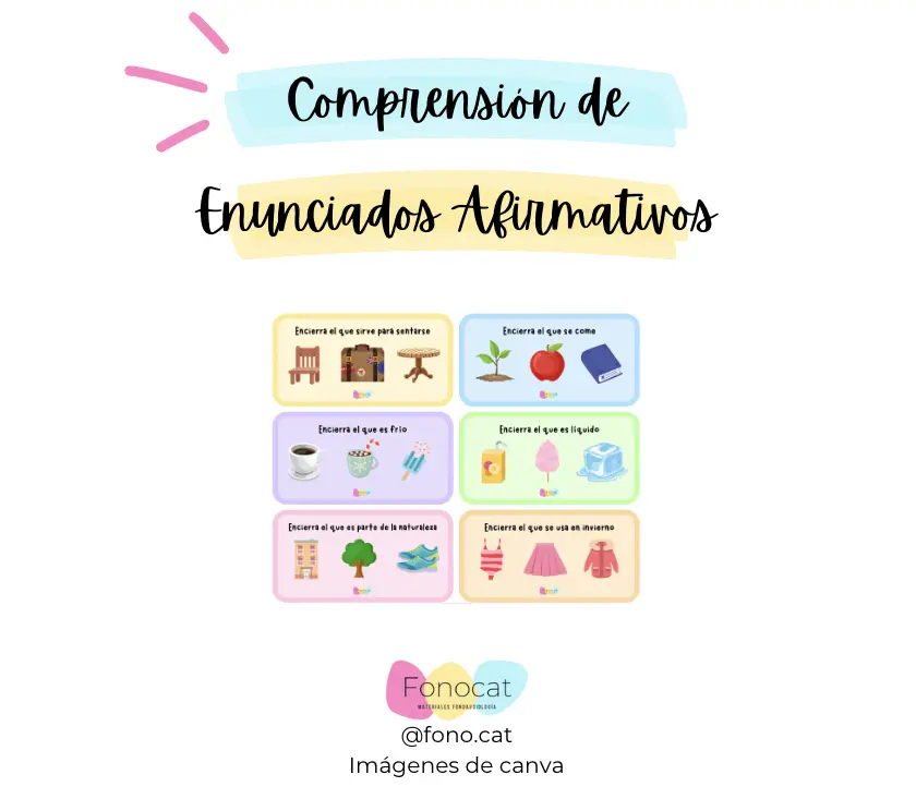 Comprensión de Enunciados (afirmativos y negativos)