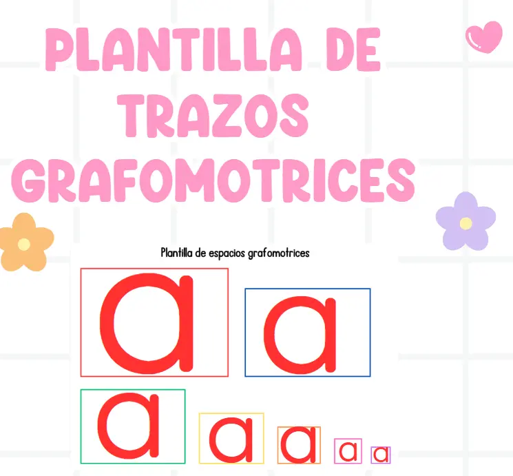 Plantilla de trazos grafomotrices