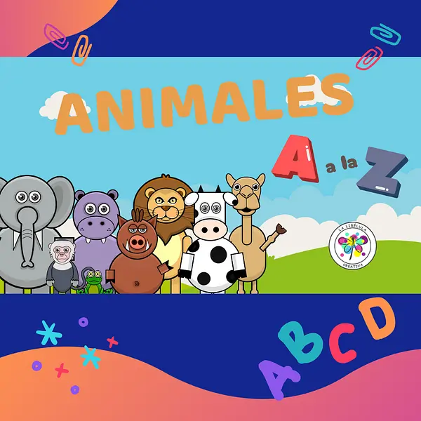 Spanish Alphabet ABC Animals PPT Abecedario Animales Presentacion No Print