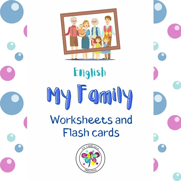 My Family Members Boy Girl Worksheets Flash Cards Home Parents NO PREP Color