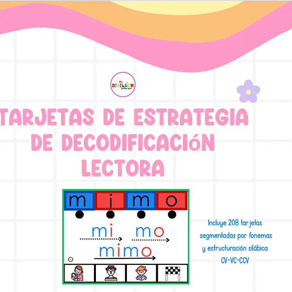 Tarjetas de estrategia lectora decodificación