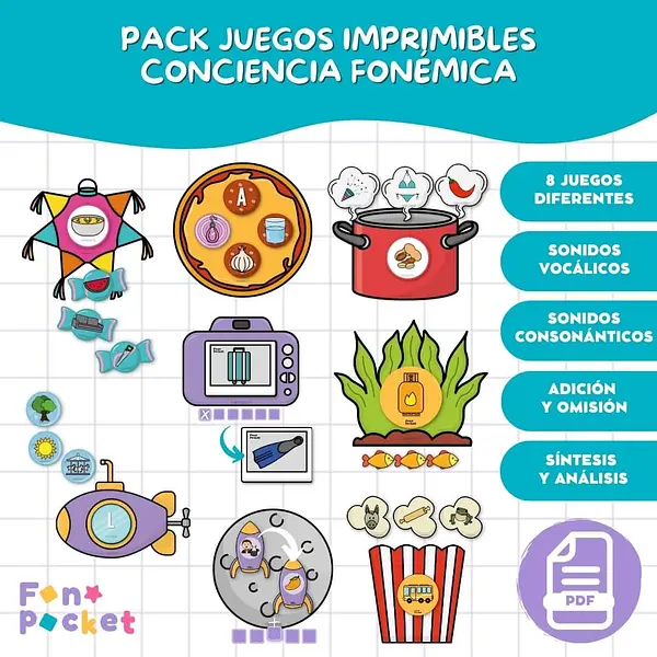 Pack juegos conciencia fonémica