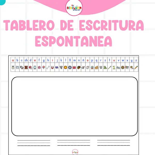 Tablero de escritura espontanea