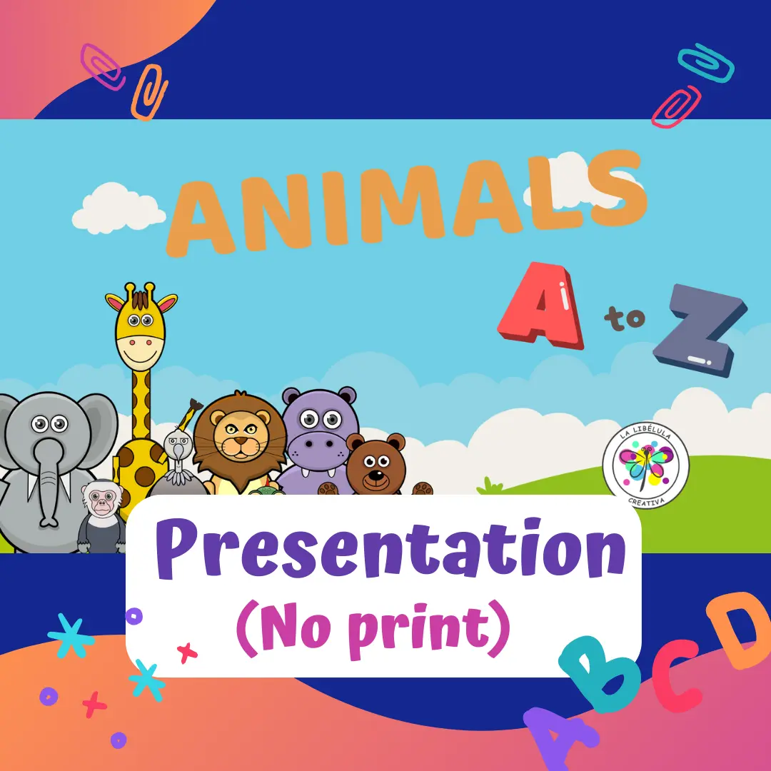 Alphabet ABC Animals A to Z PPT Presentation No Print