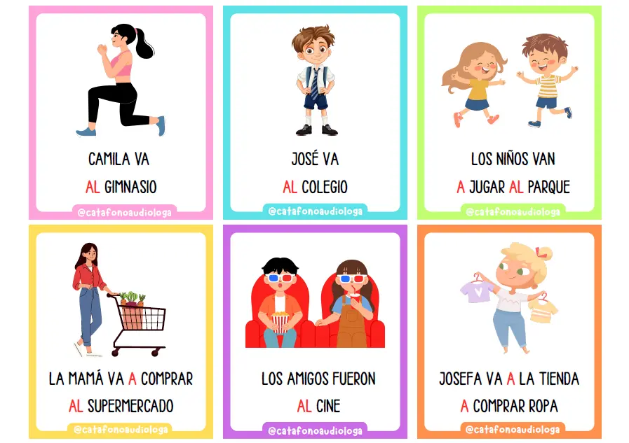 Oraciones Preposición "A"