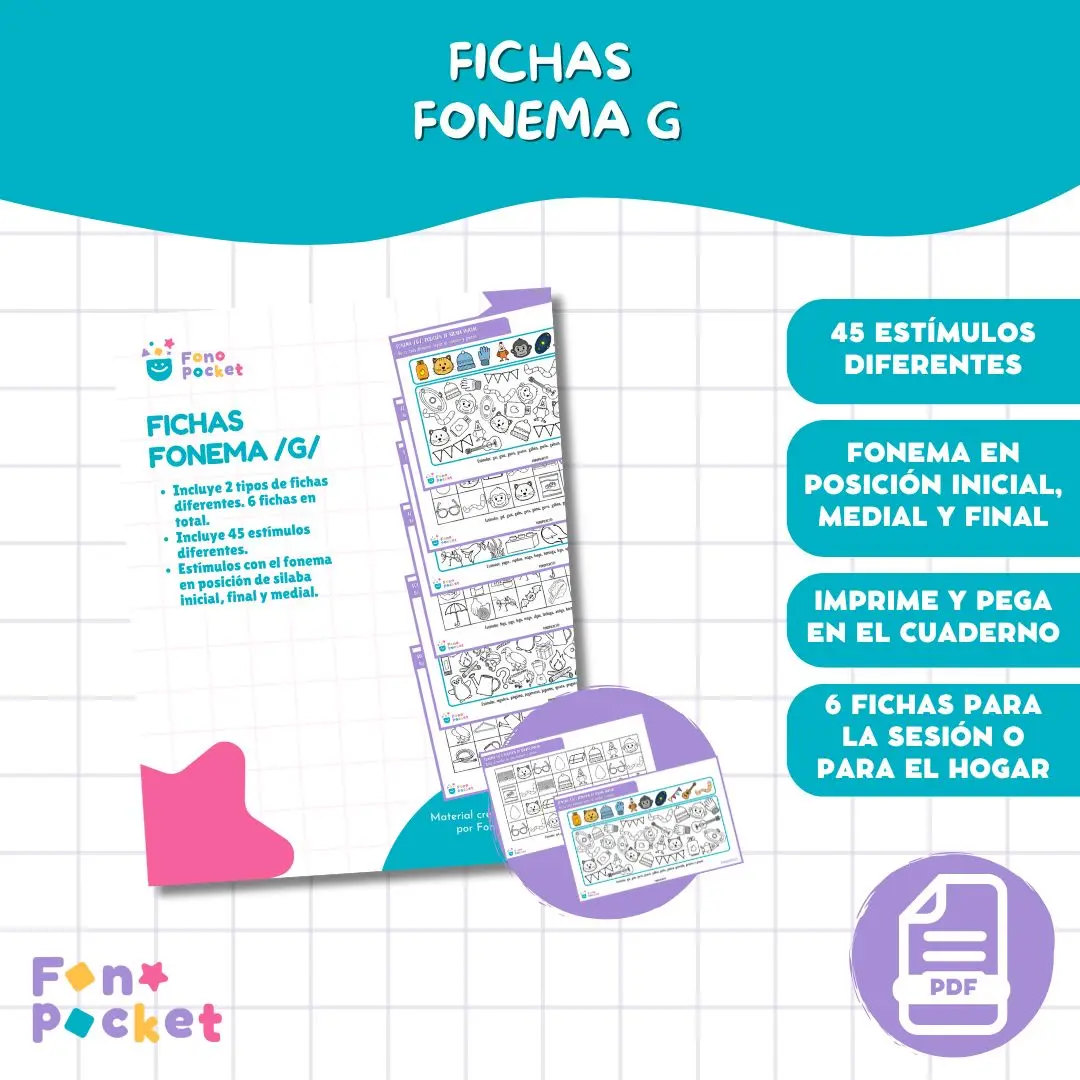 Fichas fonema /g/