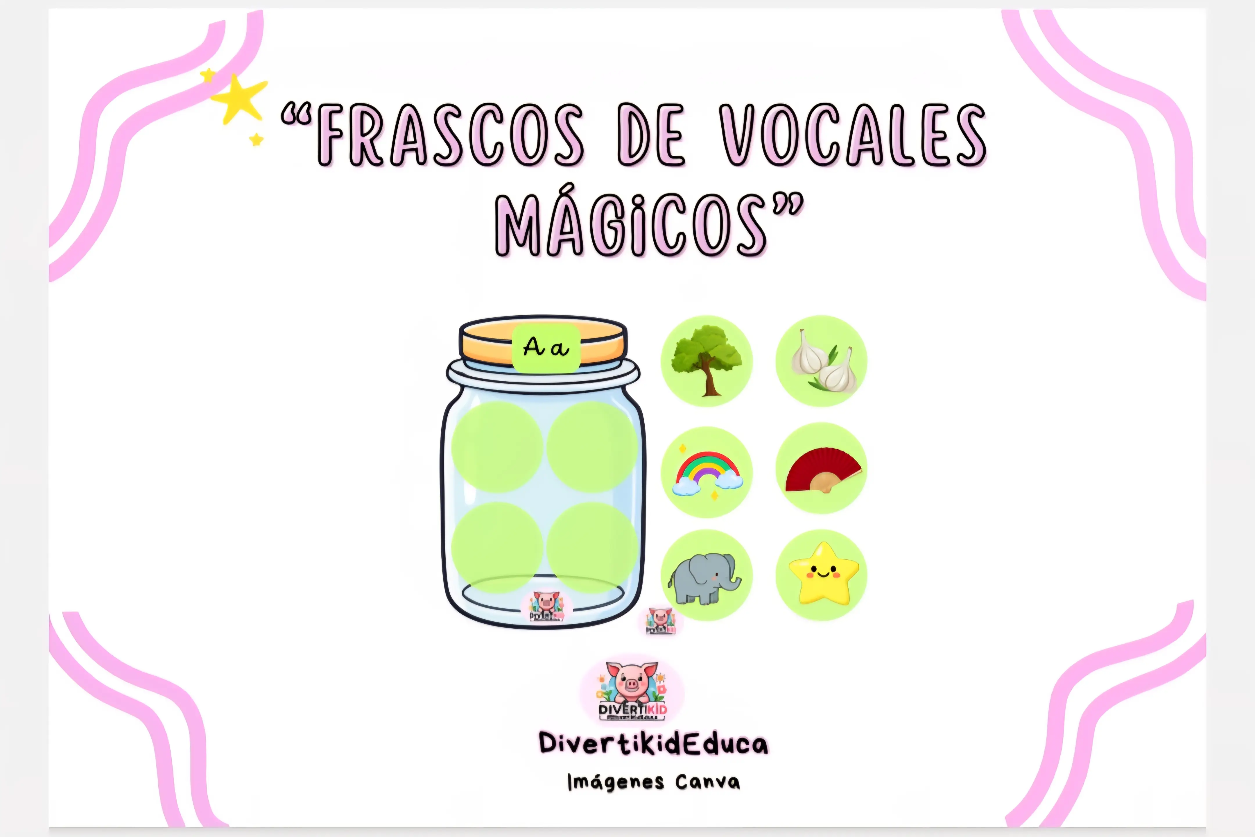 Frasco de Vocales Mágico