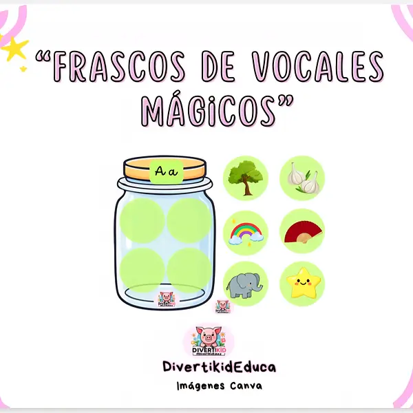 Frasco de Vocales Mágico