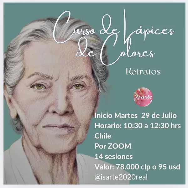 Curso lápices de colores retrato
