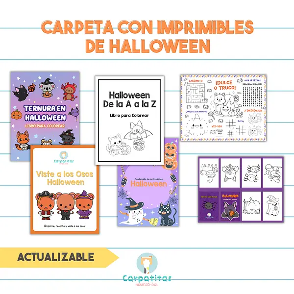 Carpeta con Imprimibles de Halloween (Actualizable)