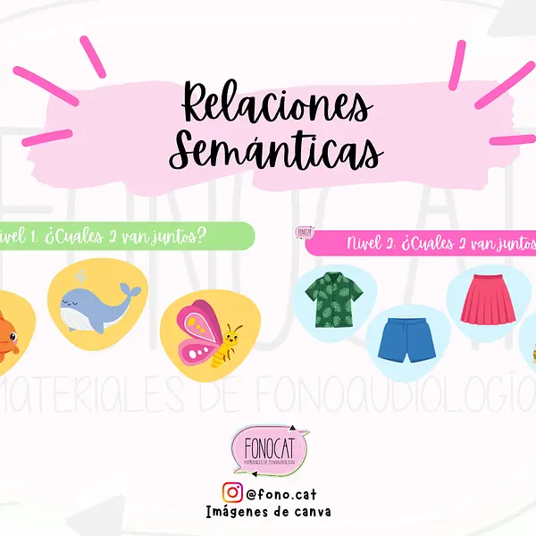 Relaciones Semánticas - ¿Cuáles van juntos?