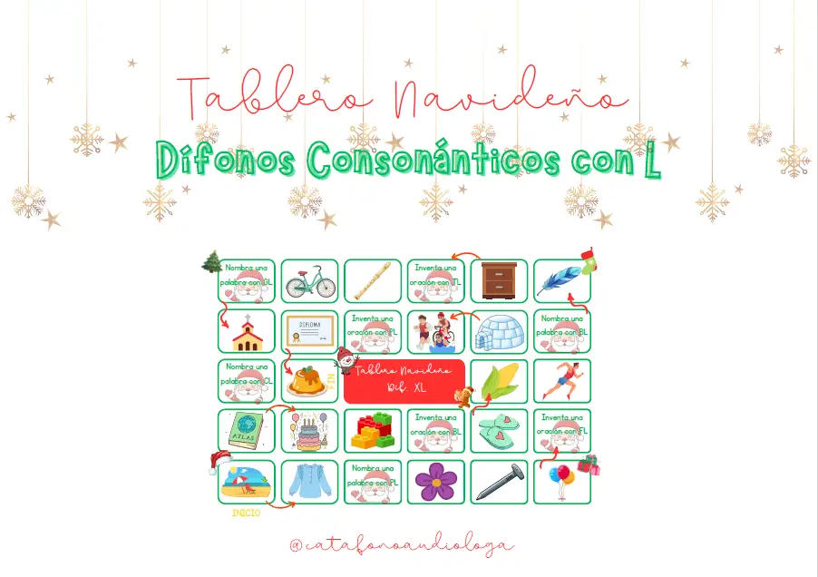 Tablero + Botitas Dífonos Consonánticos L