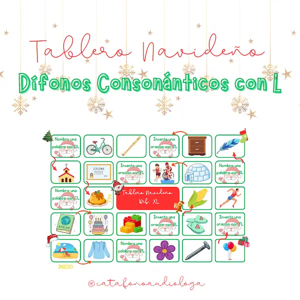 Tablero + Botitas Dífonos Consonánticos L