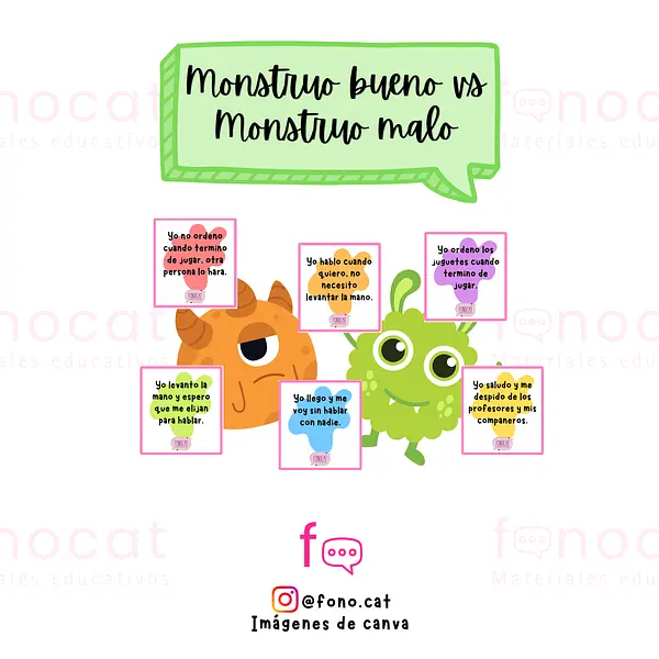 Monstruo bueno VS Monstruo malo